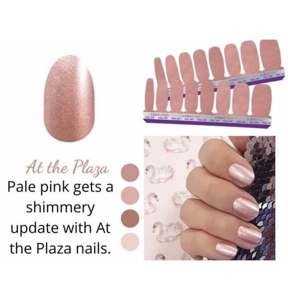 At The Plaza Color Street Blush Nail Polish Strips - Picture 3 of 7
